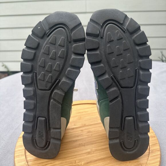 New Balance Green Suede Sneakers with Yellow and Blue Accents - Picture 8 of 9